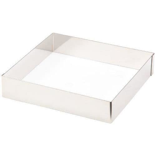 Fyrkantig cirkel för bakverk - Lackerlack - 68240 - 20 x 20 cm - Vit - Kök
