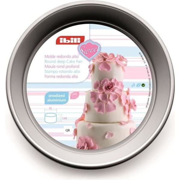 Rund form - Ibili - 815120 - Anodiserad aluminium - 20 x 10 cm - Extra djup