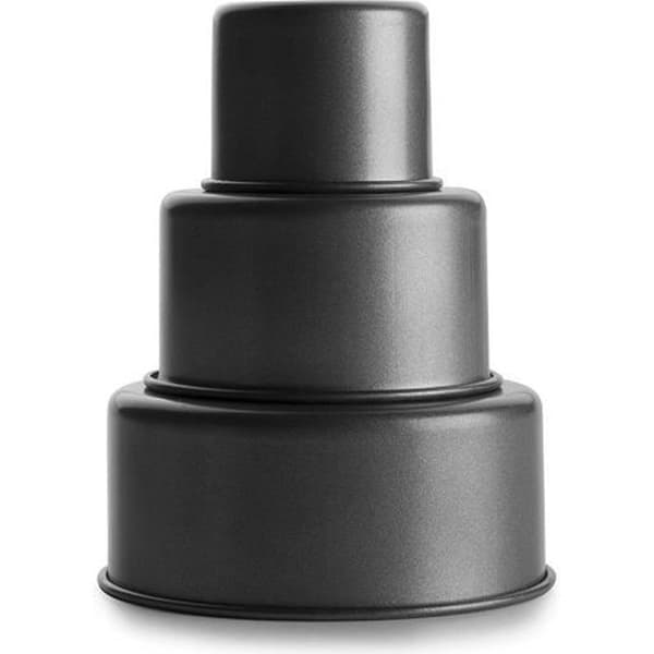 Ibili 827400 Steel 3 Tier Mini Tart Form