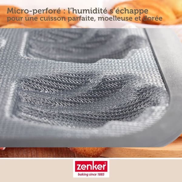Moule 9 madeleines 28 x 18 cm Zenker silikonfiber