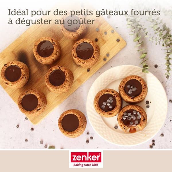 Savarinform - Zenker - 7423 - Rostfritt stål - Non-stick Teflon - 12 mini savariner
