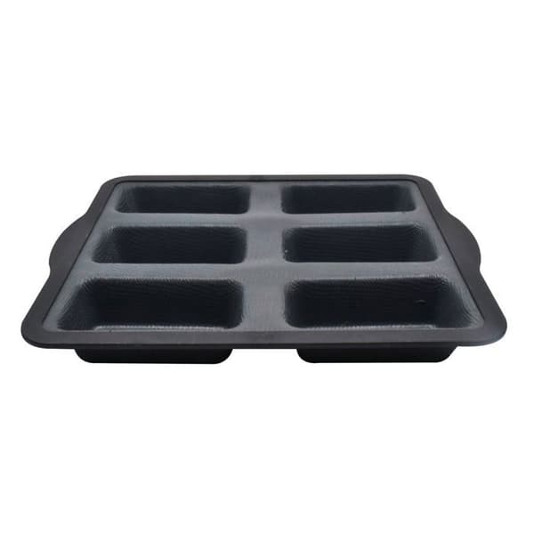 Moule à financiers - Zenker - 685535 - Silicone fibre de verre - 24 cm - Noir