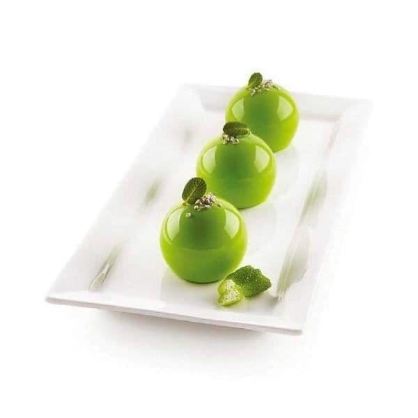 Form - Dolce Tartufo - Silikon - Diameter 6,2 cm - Höjd 5,2 cm - 8 sfäriska håligheter