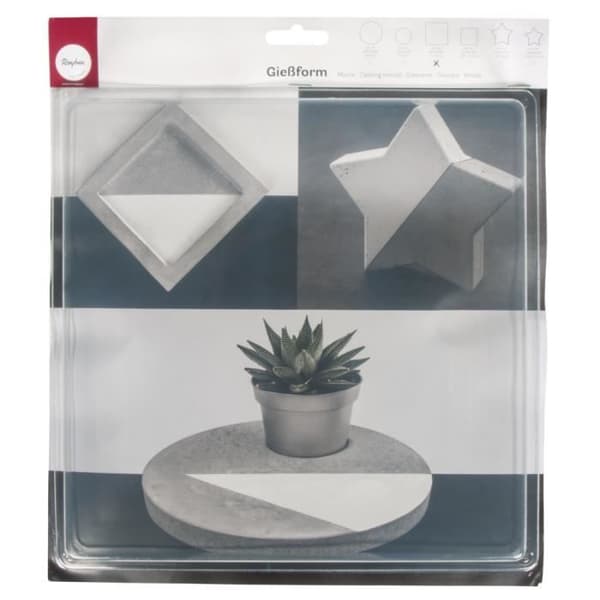Form: Stor kvadrat, 25x25cm, djup 4cm