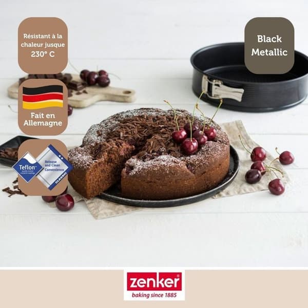 Springform - Zenker - 26 cm - Gångjärn - Rostfritt stål - Non-stick