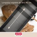 Miniatyrbild 6 av 6: Utdragbar kakform - Zenker - 28 till 40 cm - Rostfritt stål - Non-stick Teflon - Metallic svart