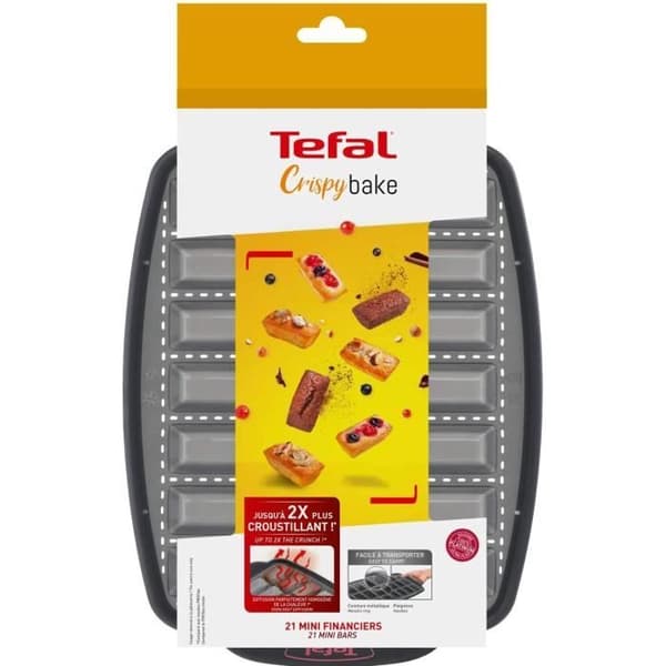 TEFAL J4171314 CRISPYBAKE Silikonform 21 minifinans 29X21cm