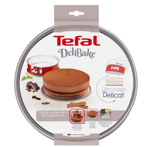 TEFAL Delibake springform i stål - Ø 17 cm - Röd och grå