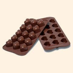 Silikonform 15 kuber choklad
