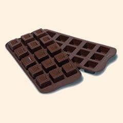 Silikonform 15 kuber choklad