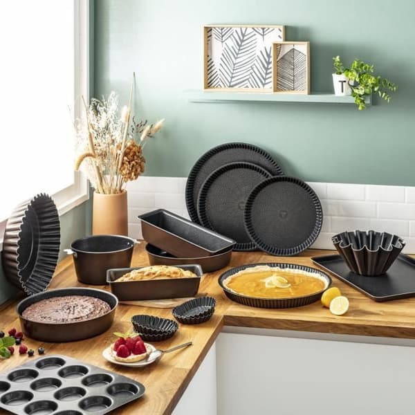 TEFAL Success Tårtform 27 cm, Non-stick beläggning, Tillverkad i Frankrike, Tobak J1608302