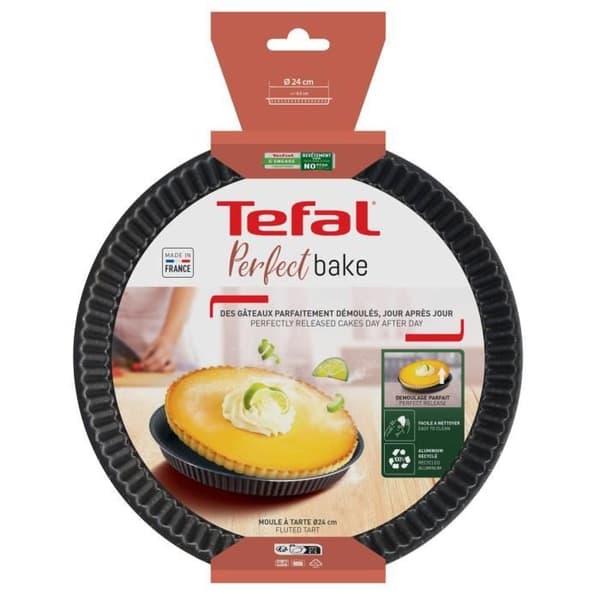 TEFAL Success Tårtform 27 cm, Non-stick beläggning, Tillverkad i Frankrike, Tobak J1608302