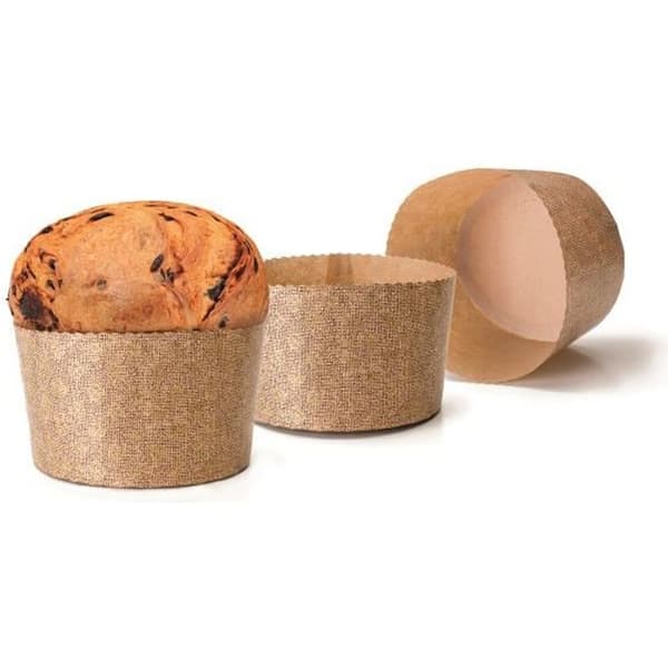 Konditorivaror - Noname - Panettone - Beständigt papper - 5 stycken - Diameter 18 cm