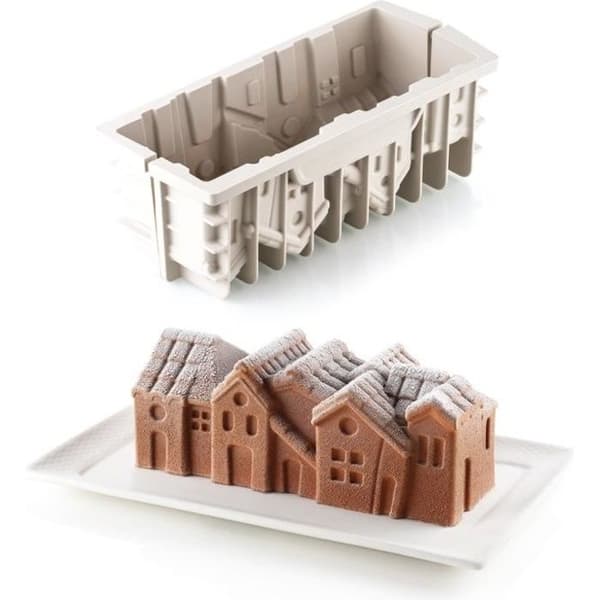 Kit för vedträd - SILIKOMART - Vinterby - Silikon - 24 cm - Tål diskmaskin