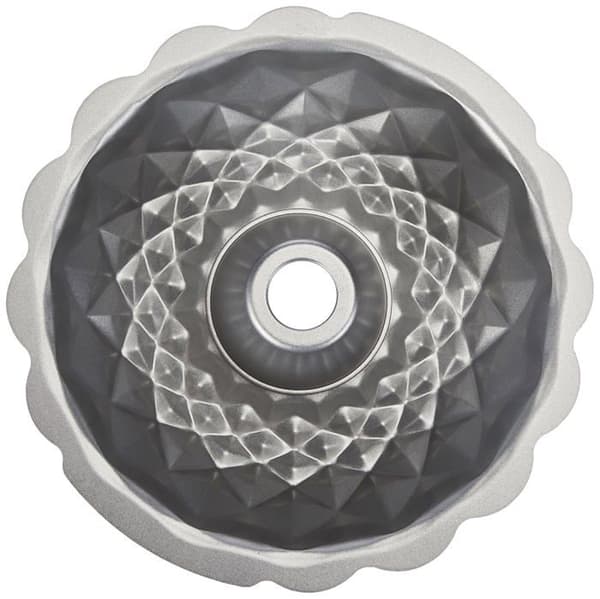 Tårtform - Decora bakverksform - 0070021 - Diamond Kougelhopf form 20 x 8 H cm Non-stick, Stål, Grå