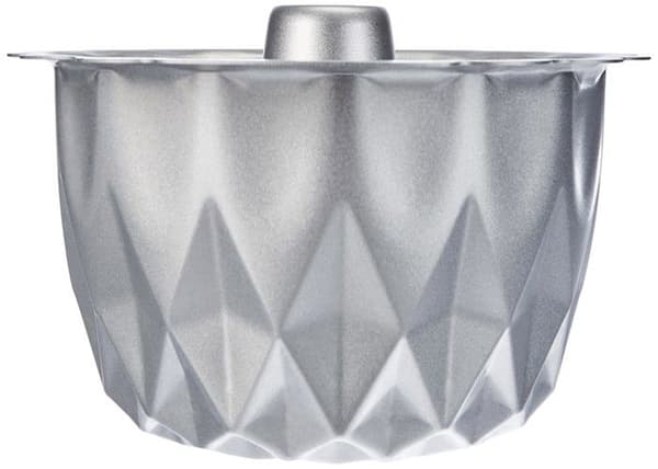 Tårtform - Decora bakverksform - 0070021 - Diamond Kougelhopf form 20 x 8 H cm Non-stick, Stål, Grå