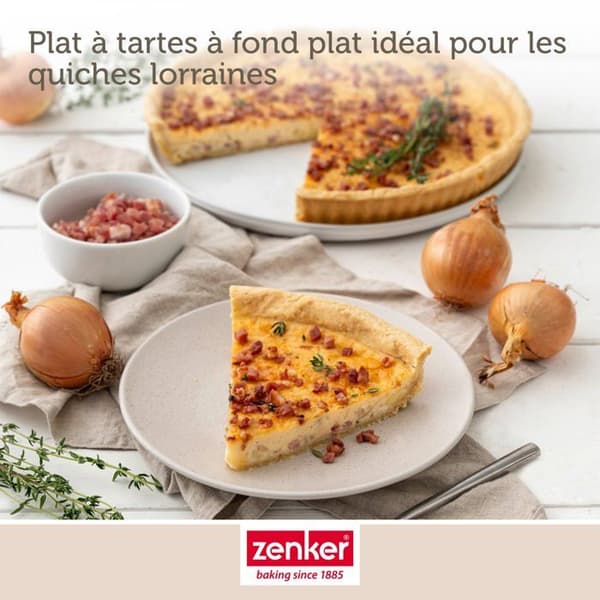 Quicheform - Zenker - 30 cm - Rostfritt stål - Non-stick - Svart