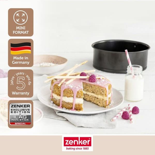 Springform - Zenker - Mini 12 cm - Rostfritt stål - Non-stick - För 1-2 personer