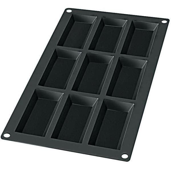 Financierform - LEKUE - 9 fack - Silikon - Svart - Non-stick