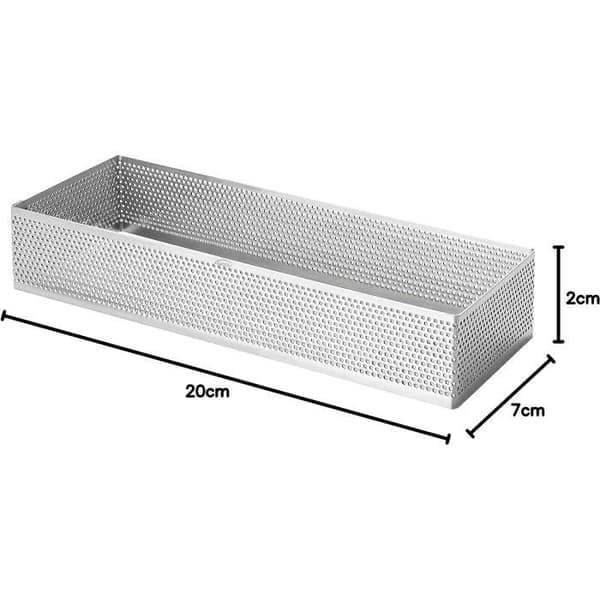 Perforerad form - LACOR - 68590 - Rostfritt stål - 20 cm - Grå