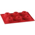 Miniatyrbild 1 av 6: Silikonform - Dr Oetker - 6 mini Kougelhopfs - Nonstick - Värmeresistent - Röd