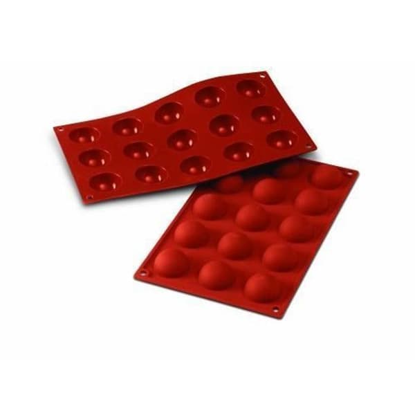 Moule à Mignardise - SILIKOMART - SF005 - 15 Cavités - Silicone - Terrakotta