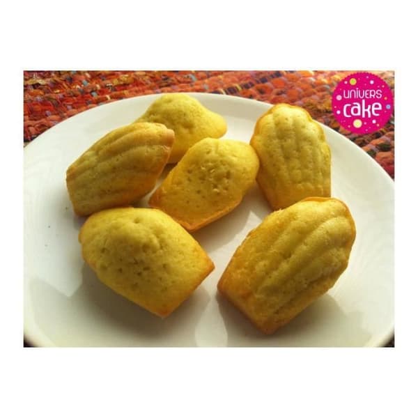 Madeleineform - Silikomart - Silikon - 9 madeleiner - Lätt att släppa - Röd