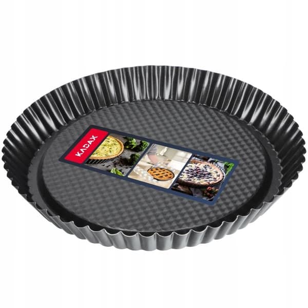 Tårtform - Kadax - Rund - Galvaniserat stål - Non-stick - 28 cm - Svart