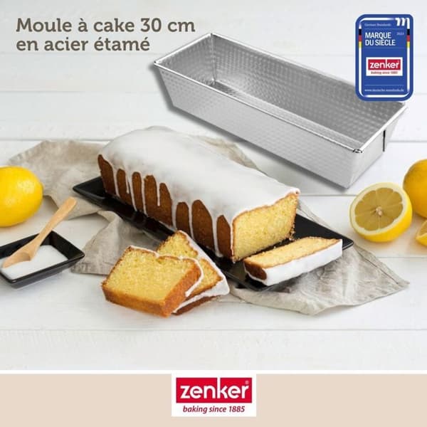 Kakform - ZENKER - 30x11,5 cm - Tinning stål - Grå - Diskmaskinssäker