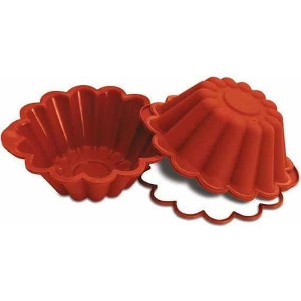 Briocheform - Silikomart - SFT522 - Silikon - Kompatibel med frys - Röd