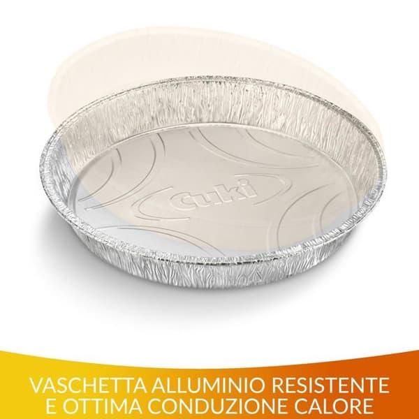 Muffinsform - Cuki bakform - 315192 - 2 i 1 skålar i aluminium, kopplade med naturligt bakpapper, TCA 10 g