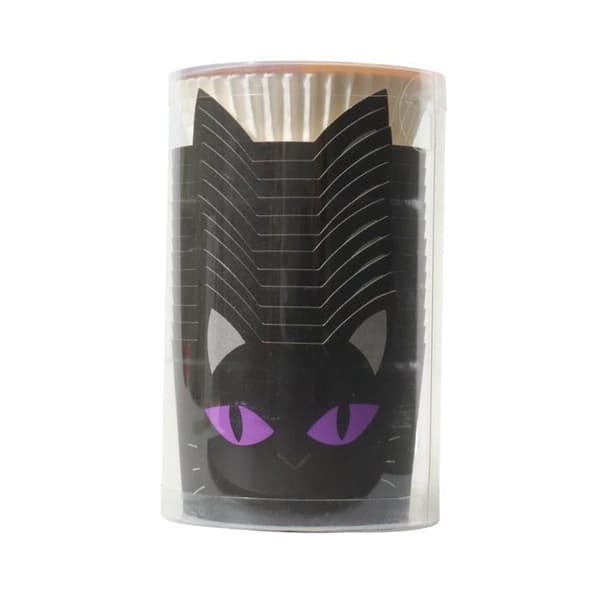 Pme - HW24BCL038 - Halloween Styva muffinsformar med formar - Svart Katt (Set om 12)