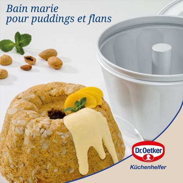 Bain Marie kokform - Dr. Oetker - 2531 - Råaluminium - 19 cm - 2,5 l