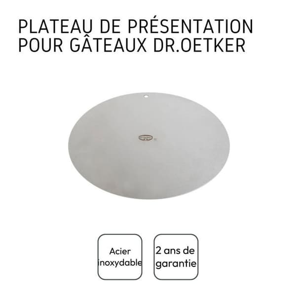 Presentationstall för rund tårta i rostfritt stål Dr.Oetker Diverse