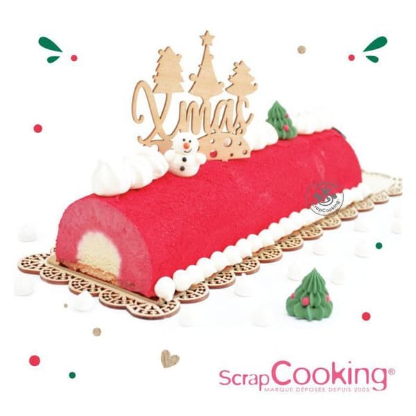 "Bukettform - ScrapCooking - Silikon - Vit - 26x8x8cm - Frys och diskmaskin"
