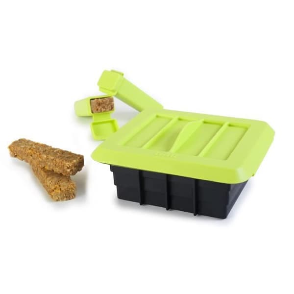 ibili 747001 Kit för 12 Artisan Energy Bars Silikon Svart/Grön 15 x 7 x 7 cm 6 Styck