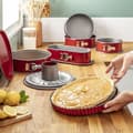 Miniatyrbild 3 av 6: TEFAL Delibake Springform saravinform 25 cm, Kolstål, Lätt att släppa, Röd J1642614