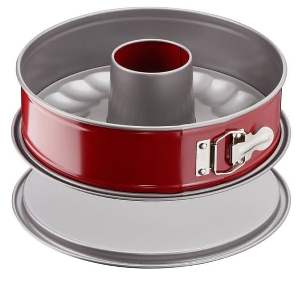 TEFAL Delibake Springform saravinform 25 cm, Kolstål, Lätt att släppa, Röd J1642614