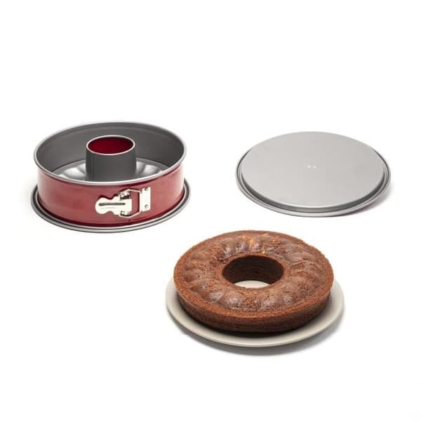 TEFAL Delibake Springform saravinform 25 cm, Kolstål, Lätt att släppa, Röd J1642614