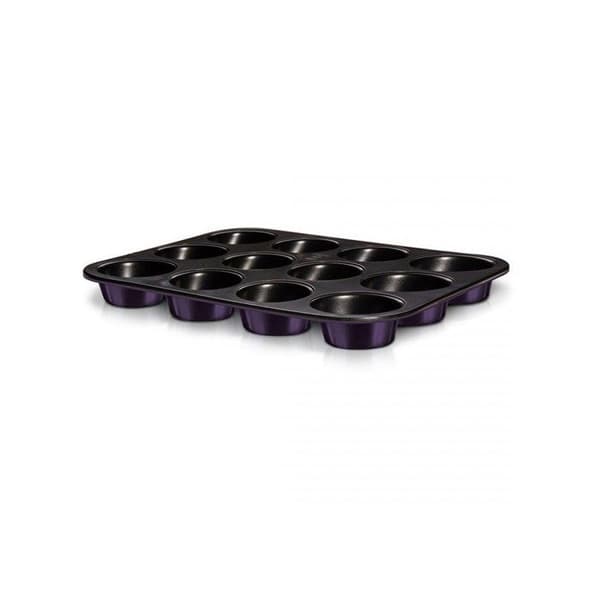 Muffinsform - BERLINGERHAUS - BH-6800 - 12 delar - Kolstål - Metallisk lila