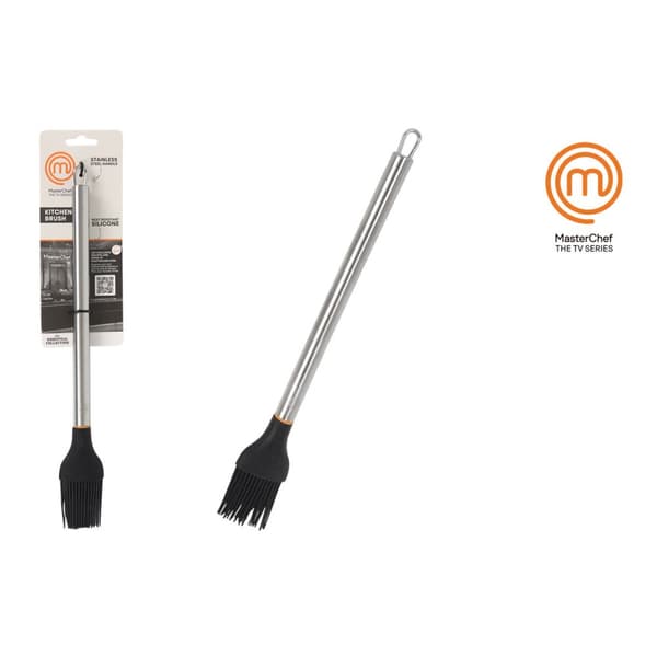 Kökspensel MasterChef Silikon Rostfritt stål 31 cm (24 antal)