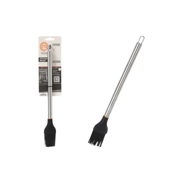 Kökspensel MasterChef Silikon Rostfritt stål 31 cm (24 antal)