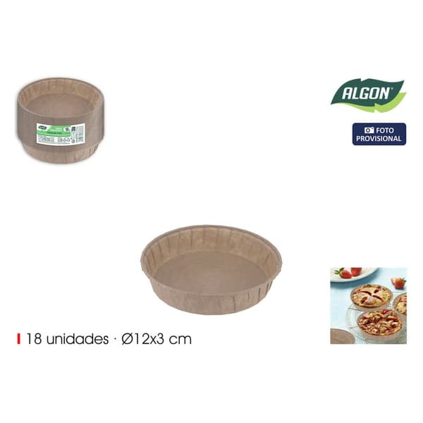 Ugnsform Algon 12 x 3 cm (18 Delar) (24 antal)