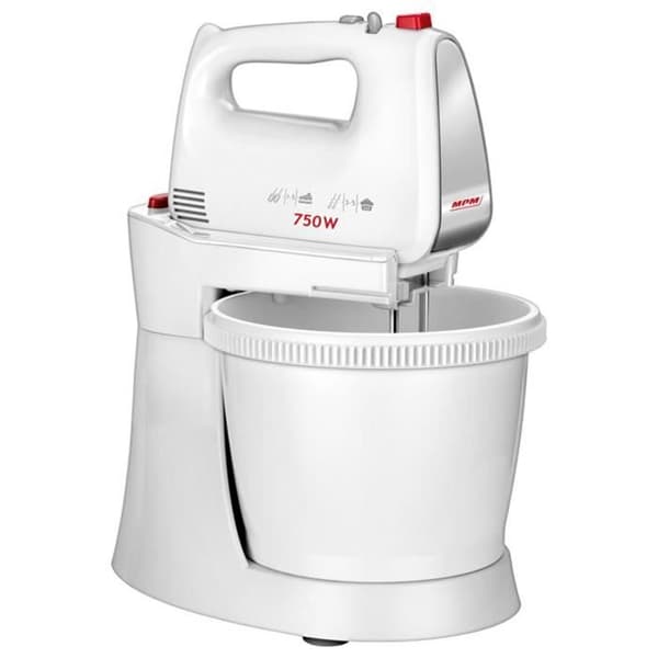 Bakverksmixer - MPM - MMR-22Z - 2 roterande skålar 3L - 5 hastigheter + turbo - 750W