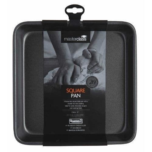 Kakform fyrkantig - Kitchen Craft - 23 cm - Non-stick - Diskmaskinssäker - Grå