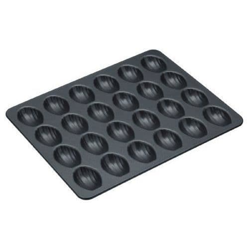 Madeleineform - Kitchencraft - Kolstål - 24 formar - Non-stick - Tål diskmaskin