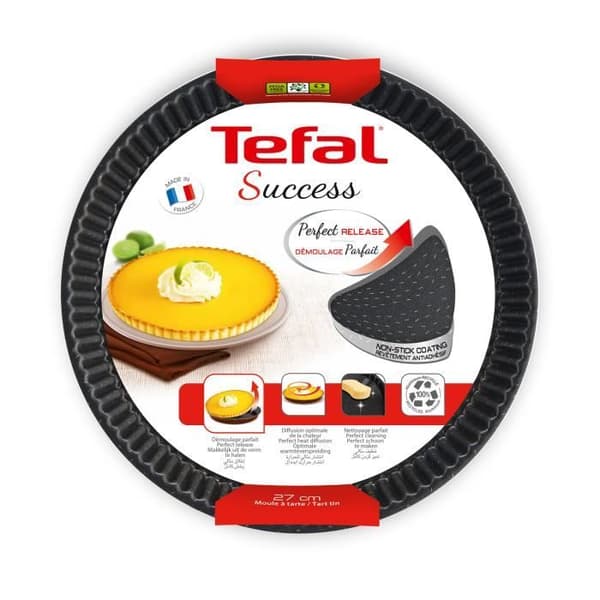 TEFAL Success Tårtform 24 cm, Non-stick beläggning, Tillverkad i Frankrike, Tobak J1608202