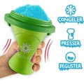 Miniatyrbilde 3 av 6: Kopp for Å Lage Iskrem og Slush med Oppskrifter Bandai Chillfactor Granita Mug Rose Plast