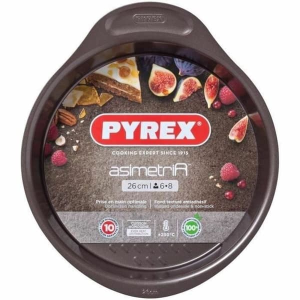 Kakform Pyrex Brun Svart Metall