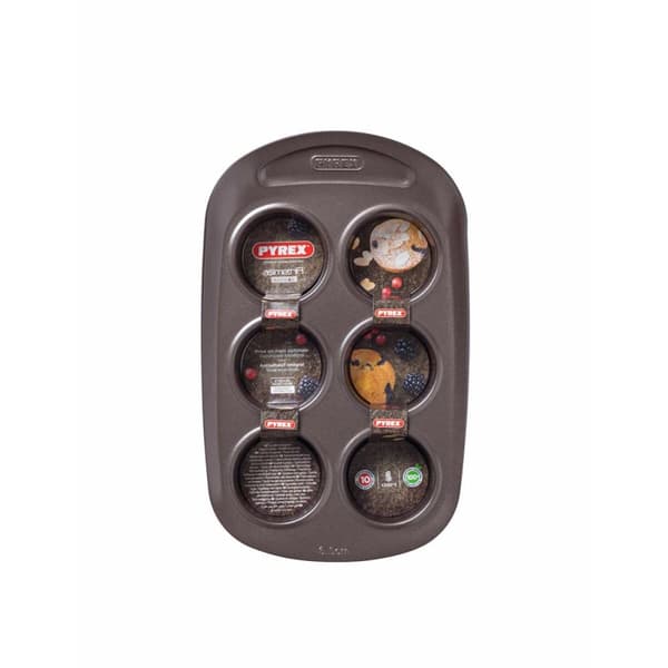 Muffinform Pyrex Brun Metal